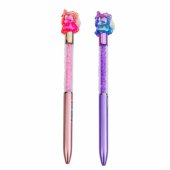 Gel Pen With Unicorn Figure Colored Black Ink Mix