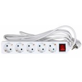 5-Socket Extension Lead 5m 3Gx1.0mm White