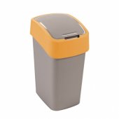 Curver Pacific Flip recycling garbage can tilting 10L yellow (CU