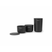 Brabantia Zestaw pojemników 3-szt. ReNew ciemnoszary 281303