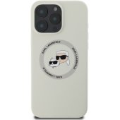 K&CH Liquid Silicone galvutės MagSafe iPhone 16 Pro, smėlio spalvos