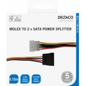 Molex to 2 SATA Power Splitter