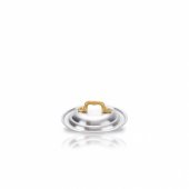 4953 Academy Class Aluminum Lid With Cast Brass Knob 20cm