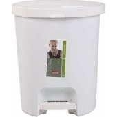 Curver 15 l balta šiukšliadėžė su pedalu (CUR000143)