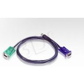 Aten KVM kabelis 2L-5203UP (SVGA, USB A tipo - HD15, 3 m, juodas)