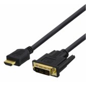 Cable HDMI 1.4 DVI-D FHD 60Hz 2m Black