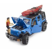 Jeep Wrangler Rubicon Unlimited with kayak and figure,