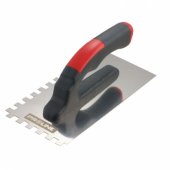 Pro-Line nerūdijančiojo plieno dantyta mentelė, plastikinė rankena (61524)
