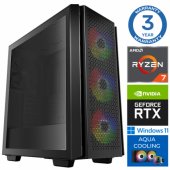 AQUA Ryzen 7 7700X 32GB DDR5 1TB SSD M.2 NVME RTX3050 8GB W11