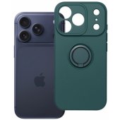 Silicone Ring Case with Stand iPhone 17 Pro Green