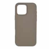 "Slim silicone back case for iPhone 16 Pro" Grey