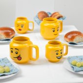 LEGO ceramic mug Winking Girl, large (yellow)