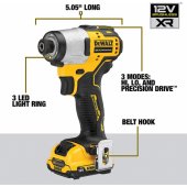 Dewalt DCF801D2 12-volt screwdriver
