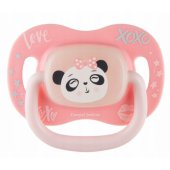 Silikoninis simetriškas čiulptukas Exotic 18m+ Panda, rožinis