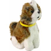 LeanToys Interactive Dog Breed Shitzu Plush Dog Bark Moves