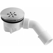 Viega Tempoplex shower tray trap with 90mm cover chrome (364786S)