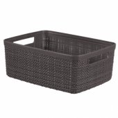 Basket Jute Dark Grey 5L 27x20x11cm