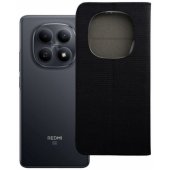 Sensitive knygos tipo dėklas Xiaomi Redmi Note 15 5G, juodas