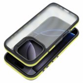 NEO galinis dėklas Apple iPhone 17, juodas/ geltonas