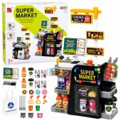 Supermarket Cash Register Scanner Beverage Dispenser Lights Sounds 65