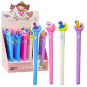 Unicorn On The Moon Glowing Ballpoint Pen Blue Ink 0.7mm Mix