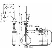 Aqittura M91 FilterSystem 210 1jet Pull-Out Spoul Matt Black