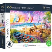 Trefl Puzzle 1000 Widok na żaglówki Unlimited Fit Technology