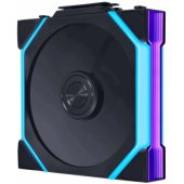 UNI FAN SL FLEX 120 mm korpuso ventiliatorius, juodas, 3 vnt.