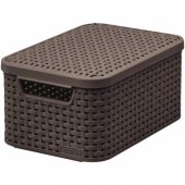 STORAGE BOX STYLE S LID BROWN 205839