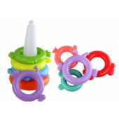 Pyramid Unicorn Puzzle 8 Circles Colorful 29cm x 14cm x 14cm