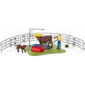 Schleich Farm World cow washing station, play figure