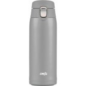 Emsa TRAVEL MUG light termopuodelis, 0,4 litro (sidabrinis, su atlenkiamu dangteliu)