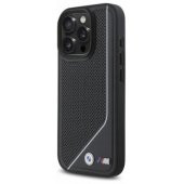 M Perforated Twisted Line MagSafe iPhone 16 Pro, juodas
