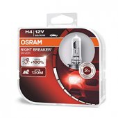 H4 64193NBS 60/ 55W 12V P43T HCB2BOX NIGHT BREAKER® SILVER