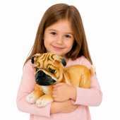 Plush Pug Dog Cuddly Toy Plush Toy Soft Dog 25 cm