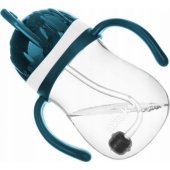 Akuku Akuku Innowacyjny Kubek Bidon z obciążoną słomką blue/ grey