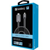 USB-C to HDMI Cable 2m Black/ Silver