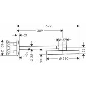 Axor One 280 2 jet Chrome 48492000