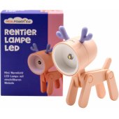 LED gyvūnų žibintuvėlis, rožinis elnias