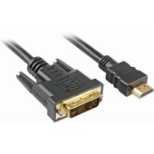 HDMI - DVI-D (18+1) Black 5m