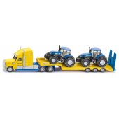 Truck with New Holland tractors, model vehicle