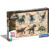 Clementoni CLE puzzle 104 SuperColor Jurassic World 27179