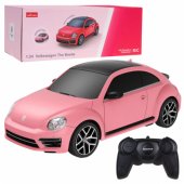 Volkswagen Beetle UV jautrus nuotoliniu būdu valdomas RC automobilis, rožinis, Rastar 1: