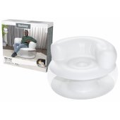 Inflatable Chair White 112 x 112 x 70 cm Bestway 75138