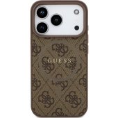 PU Leather 4G Colored Ring MagSafe Case iPhone 17 Pro Max Brown