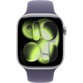 Watch Series 11 Cellular 46mm Silver / Purple Fog Sport Band - S/ M