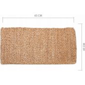 Bathmat Rafia Brown 65 x 45 cm