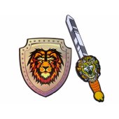 Knights Sword Shield Kit putplasčio EVA liūtas