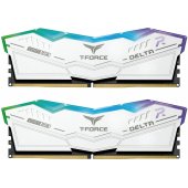 T-Force Delta RGB White 2x16GB DDR5 6400MHz DIMM FF4D532G6400HC40BDC01