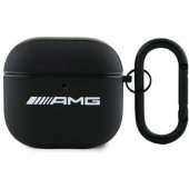 AMA4SLWK AMG Leather Big Logo Apple AirPods 4 Black